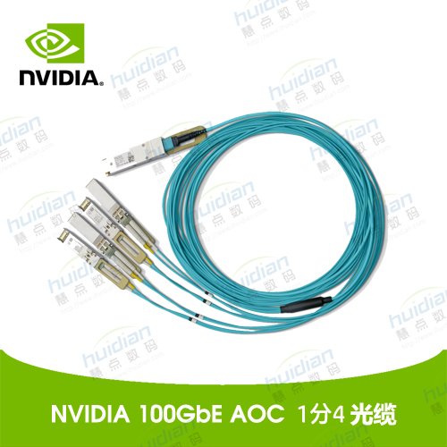 NVIDIA MFA7A50-Cxxx AOC 100GbE to 4x25GbE